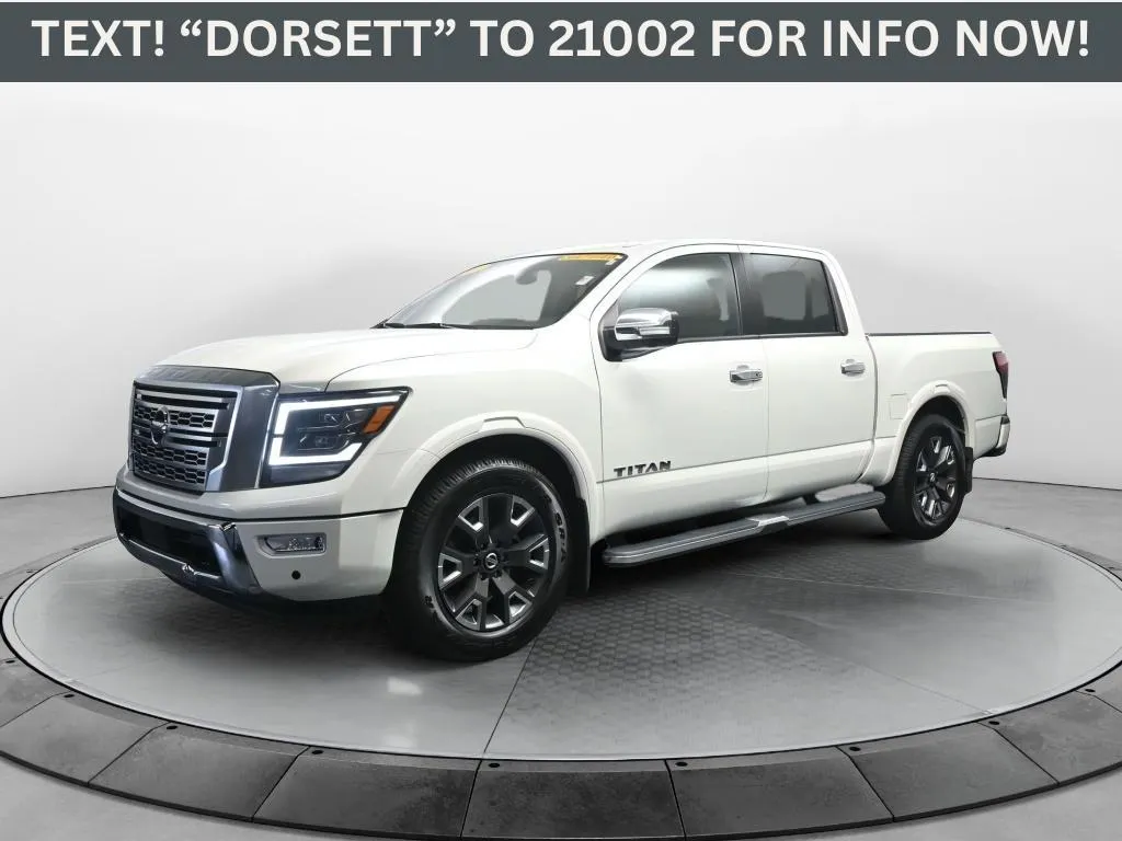 White 2021 Nissan Titan Platinum Reserve for sale in Terre Haute, IN