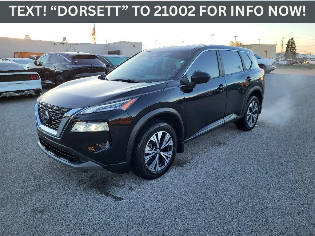 Black 2023 Nissan Rogue SV for sale in Terre Haute, IN