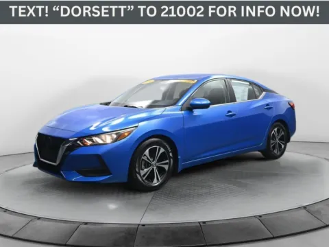Blue 2021 Nissan Sentra SV for sale in Terre Haute, IN