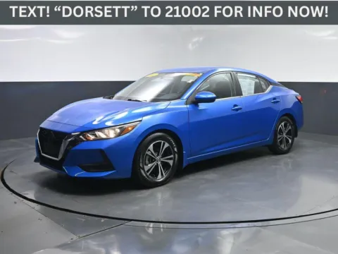 Blue 2021 Nissan Sentra SV for sale in Terre Haute, IN
