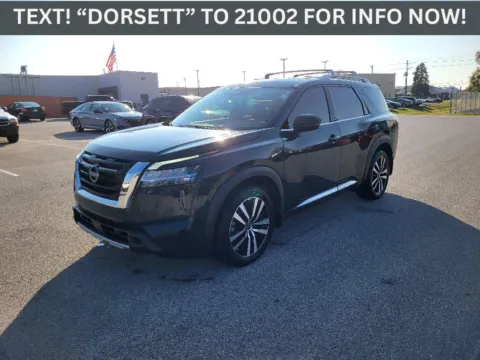 Black 2023 Nissan Pathfinder Platinum for sale in Terre Haute, IN