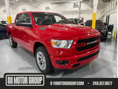 Red 2021 Ram 1500 Big Horn Crew Cab 4x4 5'7&quot; Box for sale in Troy, MI