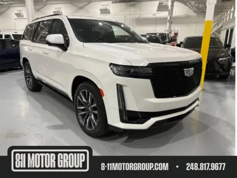White 2021 Cadillac Escalade 4WD Sport for sale in Troy, MI