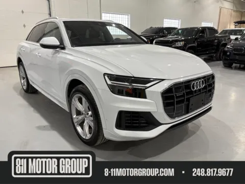 White 2019 Audi Q8 55 Premium for sale in Troy, MI