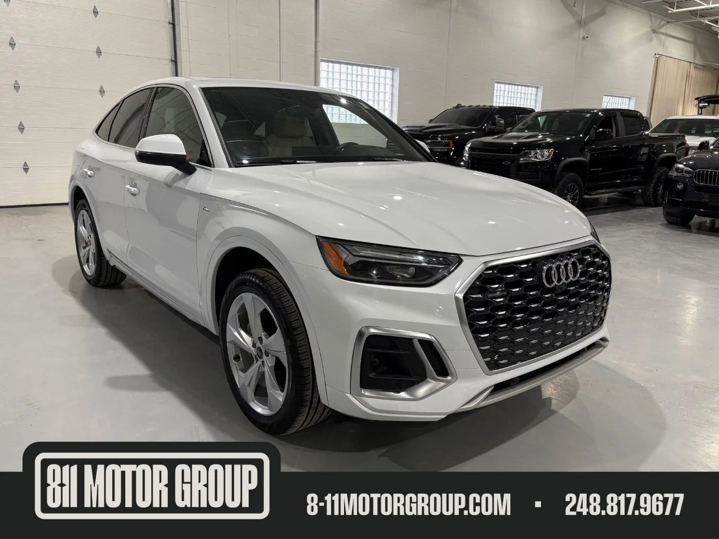 White 2025 Audi Q5 Sportback Premium Plus 45 TFSI S line quattro S tronic for sale in Troy, MI