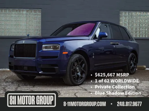 Blue 2024 Rolls-Royce Cullinan Black Badge Blue Shadow: 1 of 62 in the world!! for sale in Troy, MI