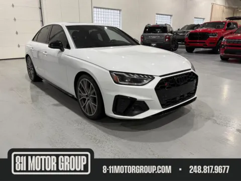 White 2023 Audi S4 Premium Plus TFSI quattro Tiptronic for sale in Troy, MI