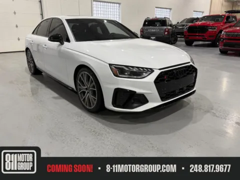 White 2023 Audi S4 Premium Plus TFSI quattro Tiptronic for sale in Troy, MI