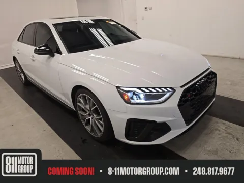 White 2023 Audi S4 Premium Plus TFSI quattro Tiptronic for sale in Troy, MI