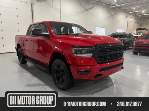 Red 2021 Ram 1500 Laramie Crew Cab 4x4 5'7" Box for sale in Troy, MI