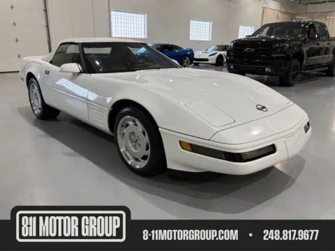 White 1991 Chevrolet Corvette for sale in Troy, MI