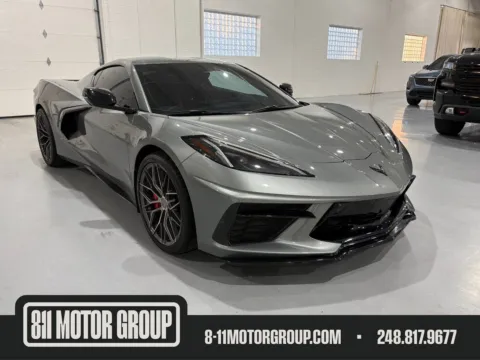 Gray 2022 Chevrolet Corvette Stingray RWD Coupe 2LT for sale in Troy, MI