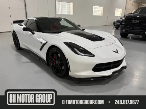 White 2015 Chevrolet Corvette Stingray Z51 for sale in Troy, MI