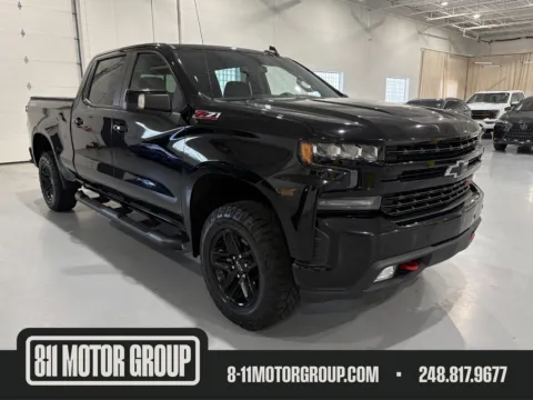 Black 2021 Chevrolet Silverado 1500 4WD Crew Cab Long Bed LT Trail Boss for sale in Troy, MI
