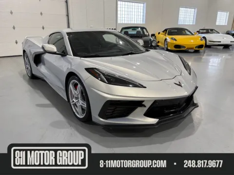 Silver 2023 Chevrolet Corvette Stingray RWD Coupe 3LT for sale in Troy, MI