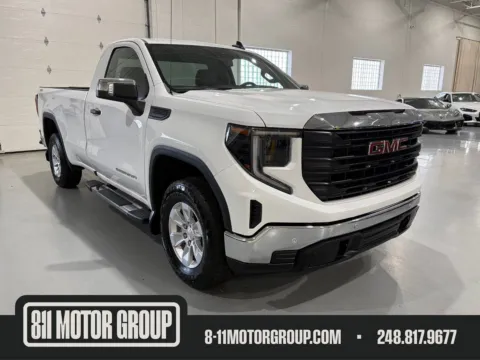 White 2024 GMC Sierra 1500 4WD Regular Cab Long Box Pro for sale in Troy, MI
