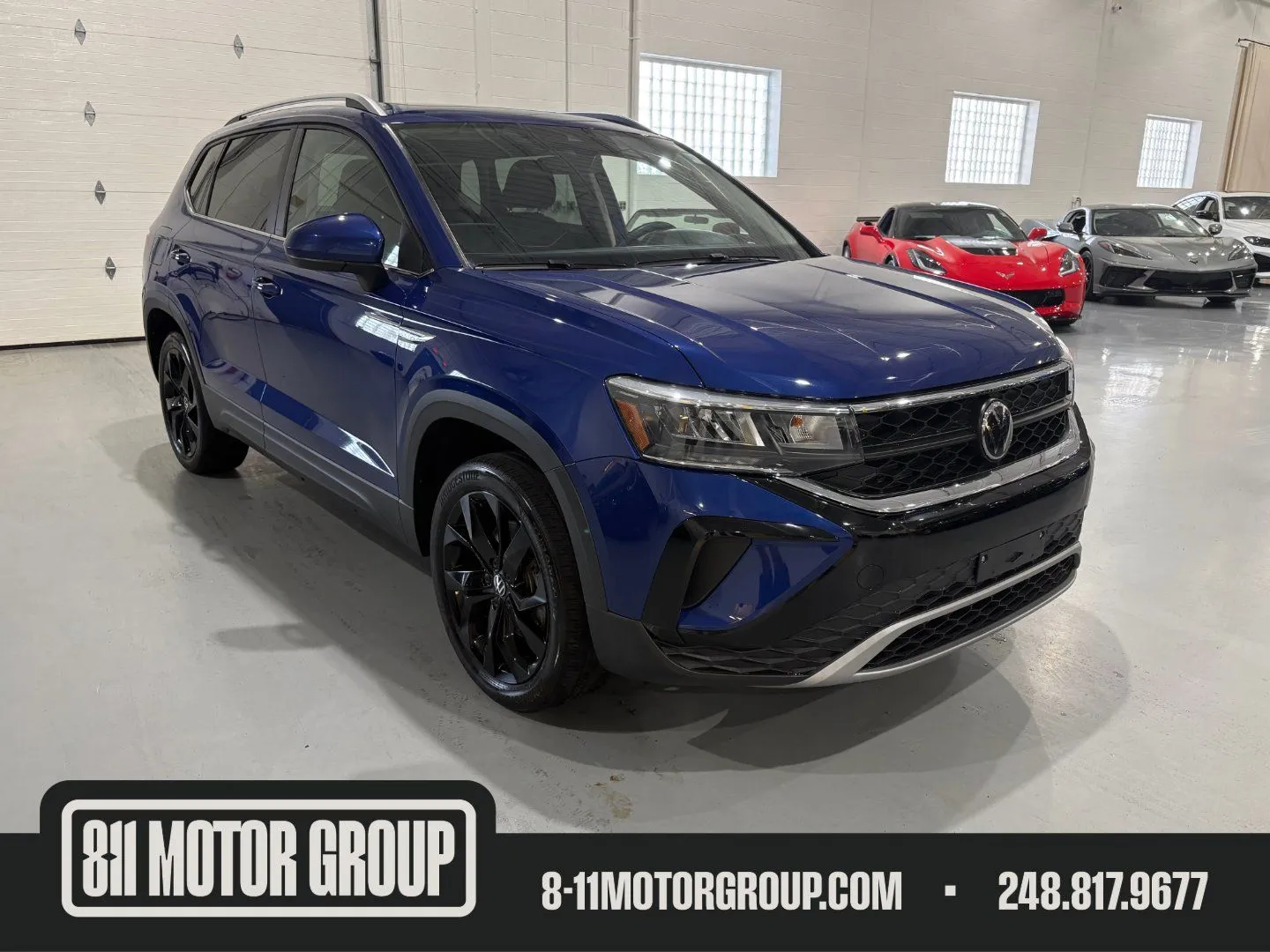 Blue 2024 Volkswagen Taos 1.5T SE for sale in Troy, MI