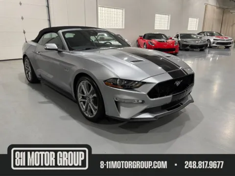 Silver 2021 Ford Mustang GT Premium Convertible for sale in Troy, MI