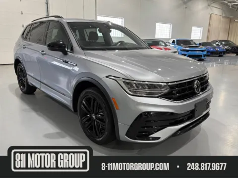 Silver 2022 Volkswagen Tiguan 2.0T SE R-Line Black for sale in Troy, MI