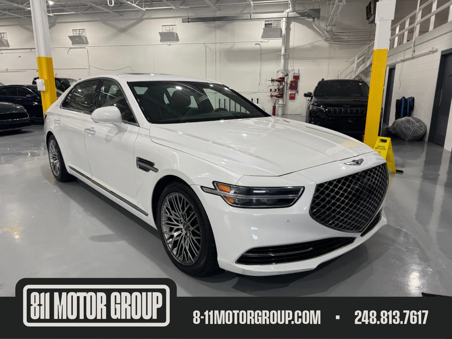 White 2021 Genesis G90 5.0 Ultimate for sale in Troy, MI