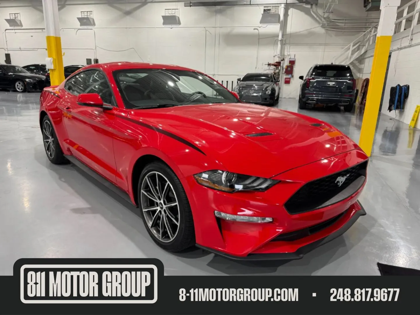 Red 2018 Ford Mustang EcoBoost Premium for sale in Troy, MI