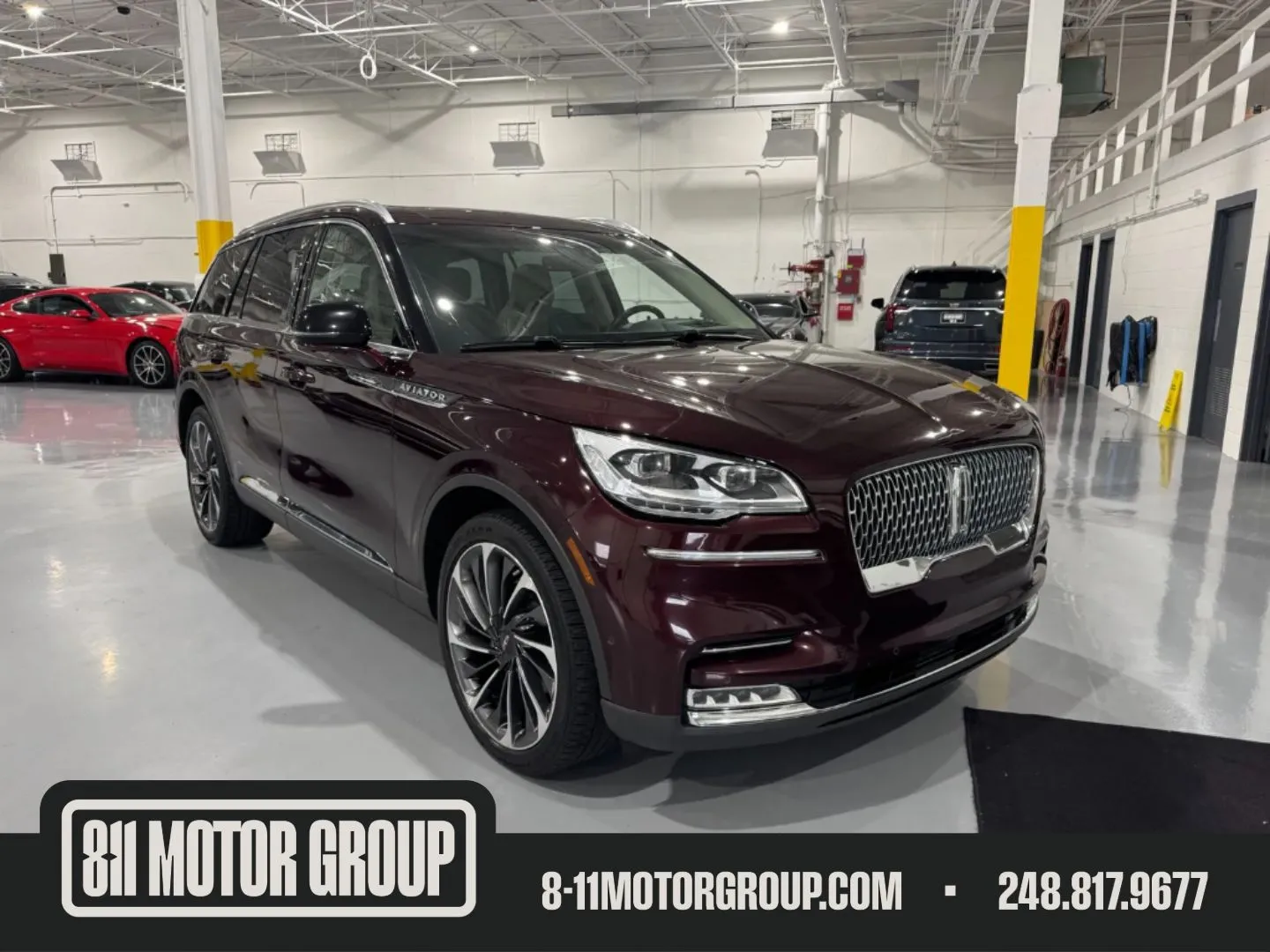 Red 2020 Lincoln Aviator Reserve for sale in Troy, MI
