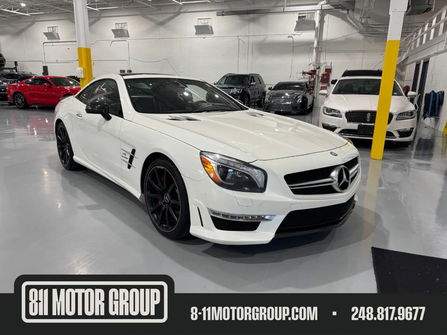 White 2015 Mercedes-Benz SL-Class SL 63 AMG for sale in Troy, MI