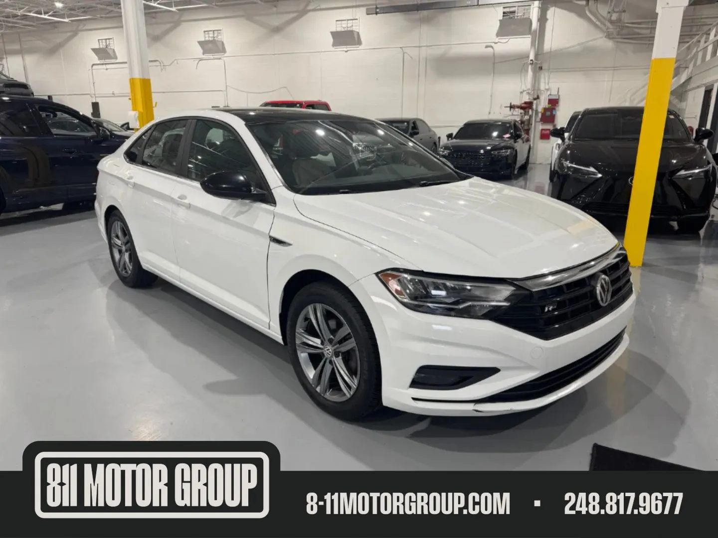 White 2019 Volkswagen Jetta R-Line for sale in Troy, MI