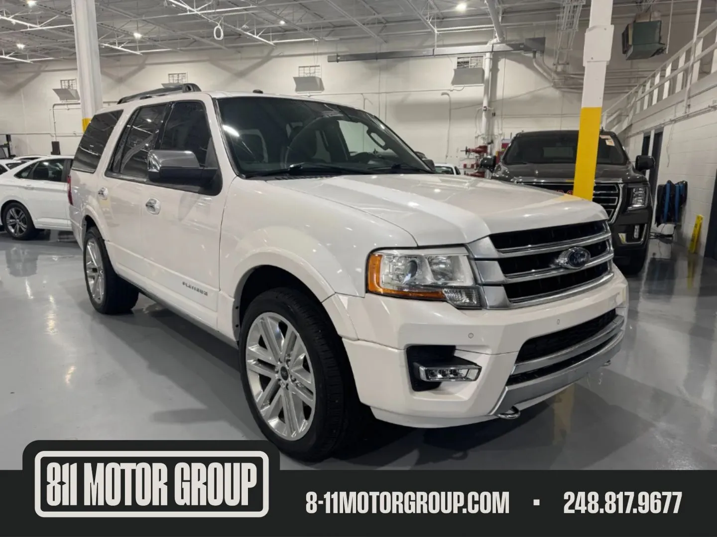 White 2017 Ford Expedition Platinum for sale in Troy, MI