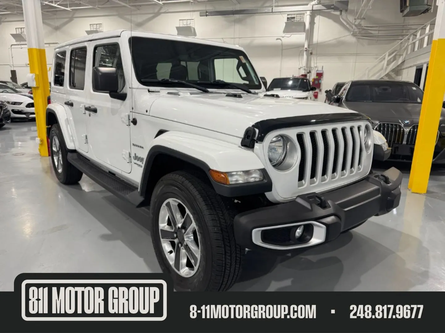 White 2018 Jeep Wrangler Unlimited Sahara for sale in Troy, MI