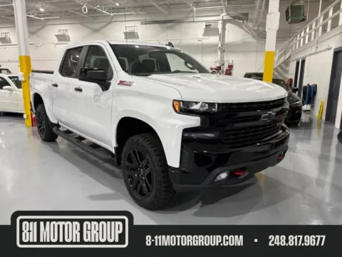 White 2021 Chevrolet Silverado 1500 4WD Crew Cab Short Bed LT Trail Boss for sale in Troy, MI