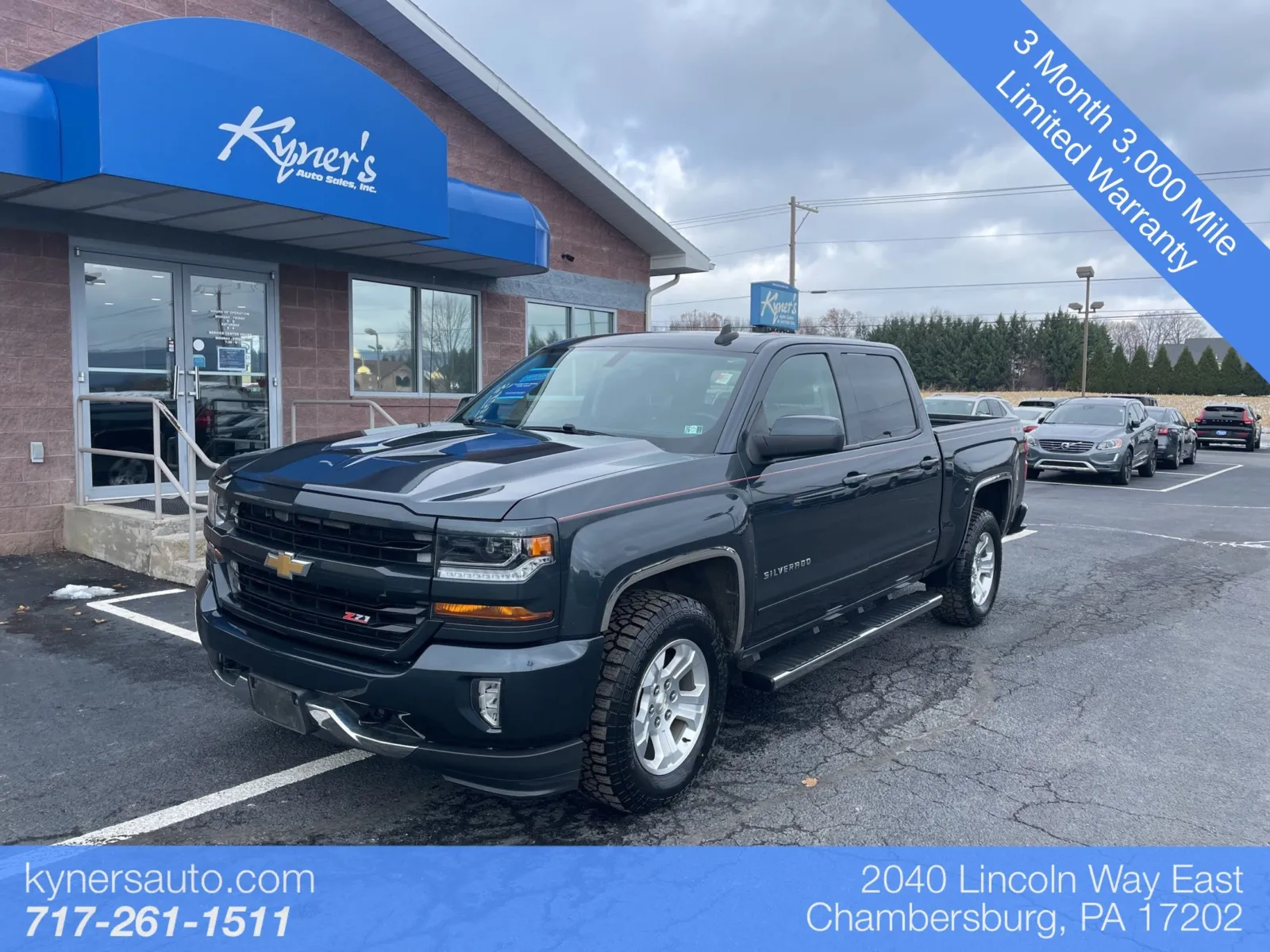 Gray 2017 Chevrolet Silverado 1500 LT for sale in Chambersburg, PA