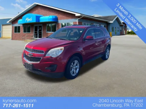 Red 2013 Chevrolet Equinox LT for sale in Chambersburg, PA