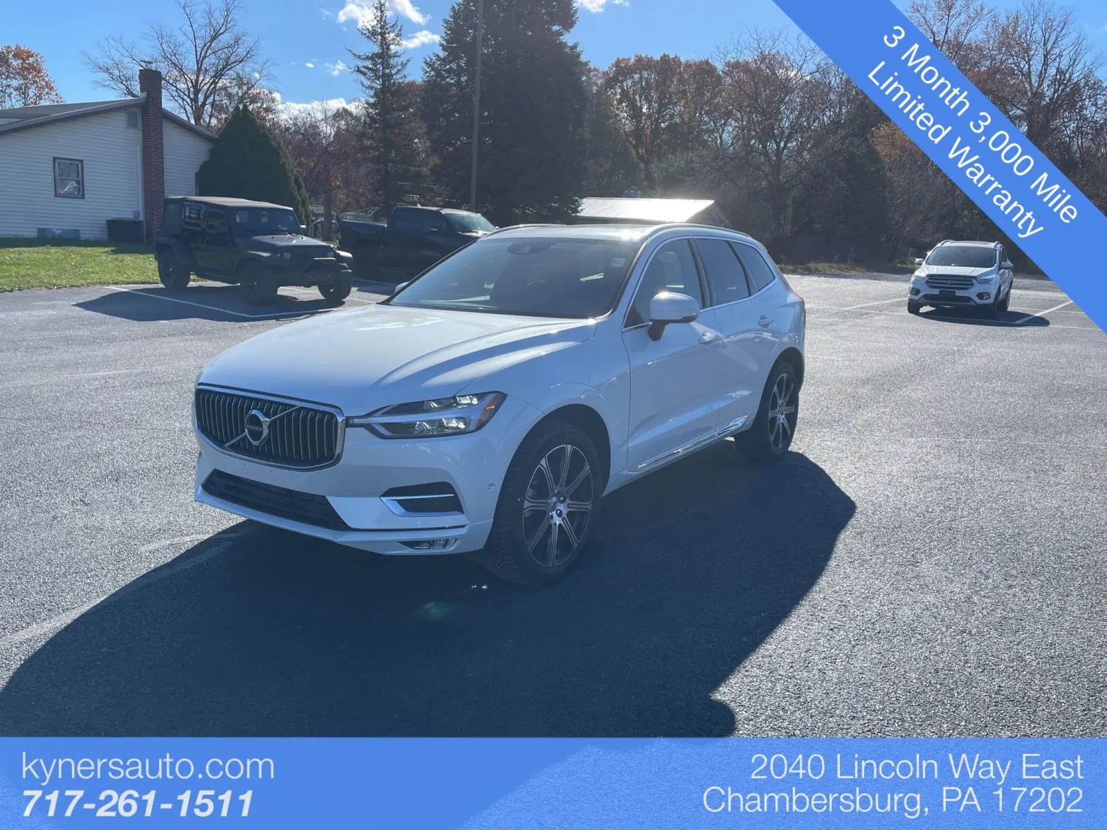 White 2019 Volvo XC60 T5 Inscription for sale in Chambersburg, PA