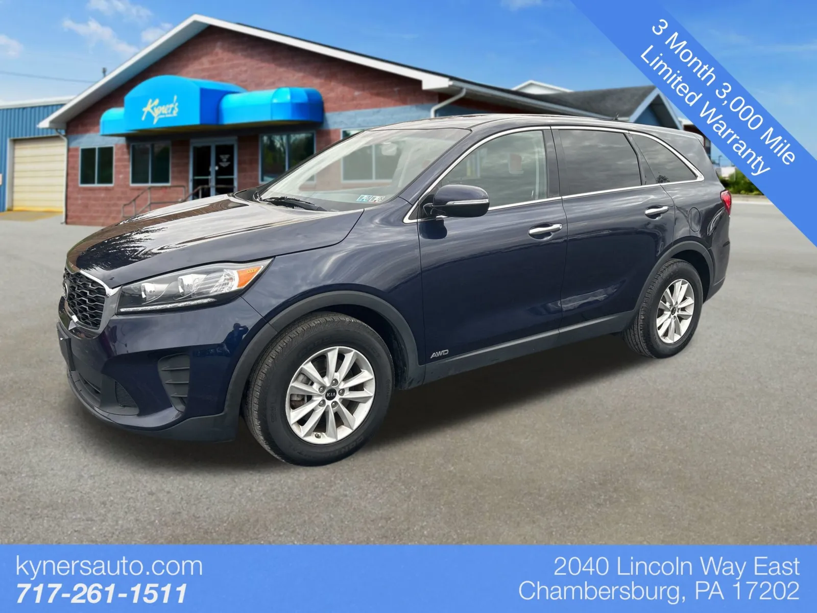 Blue 2020 Kia Sorento LX for sale in Chambersburg, PA