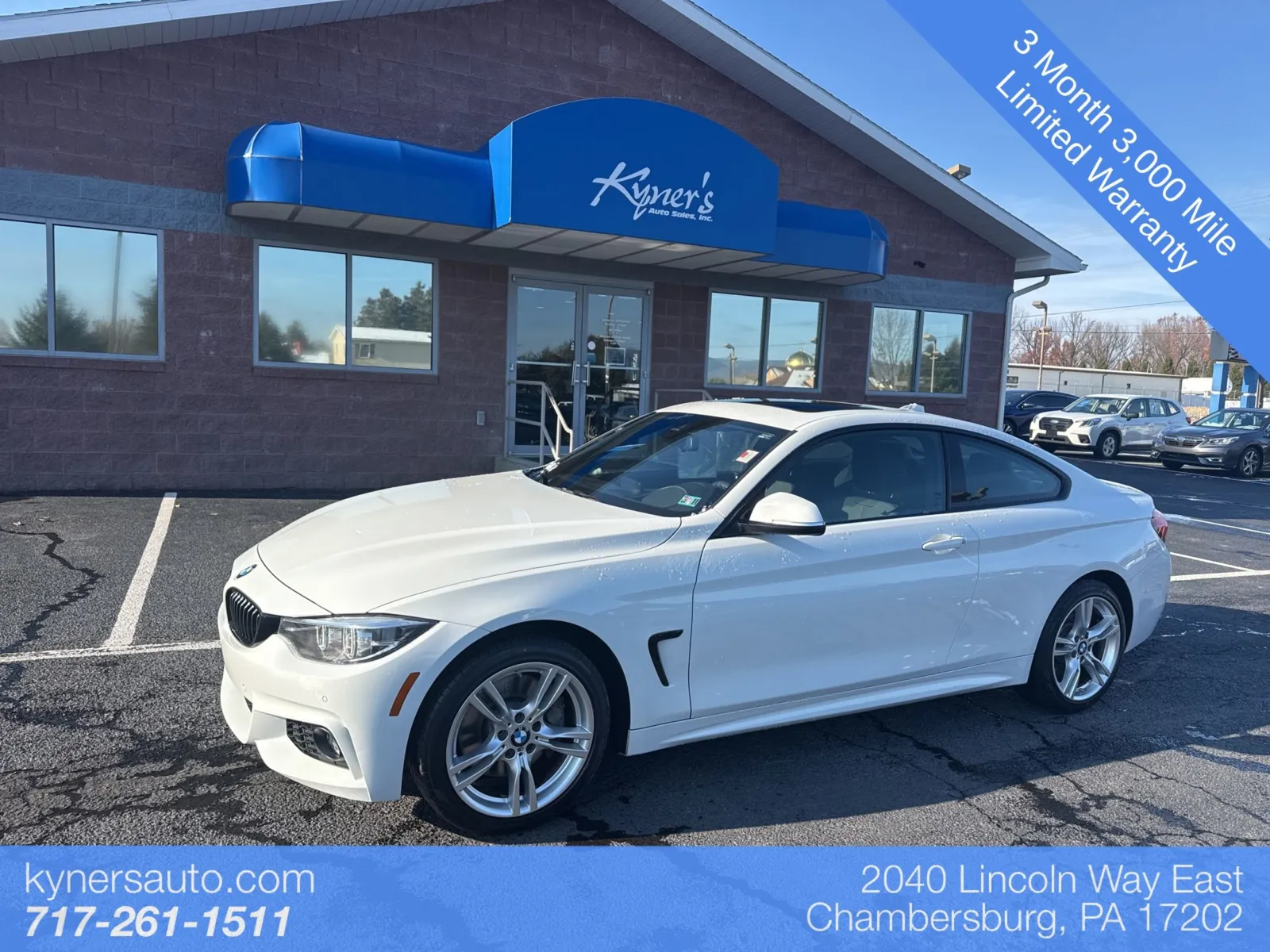 White 2020 BMW 4 Series 430i xDrive for sale in Chambersburg, PA