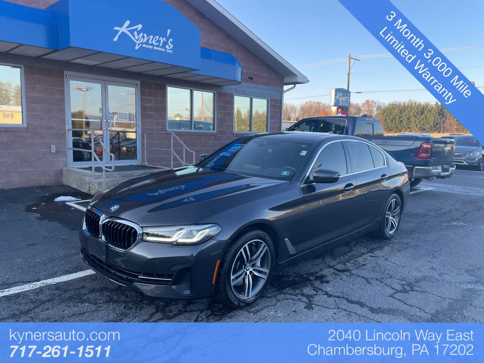Gray 2021 BMW 5 Series 540i xDrive for sale in Chambersburg, PA
