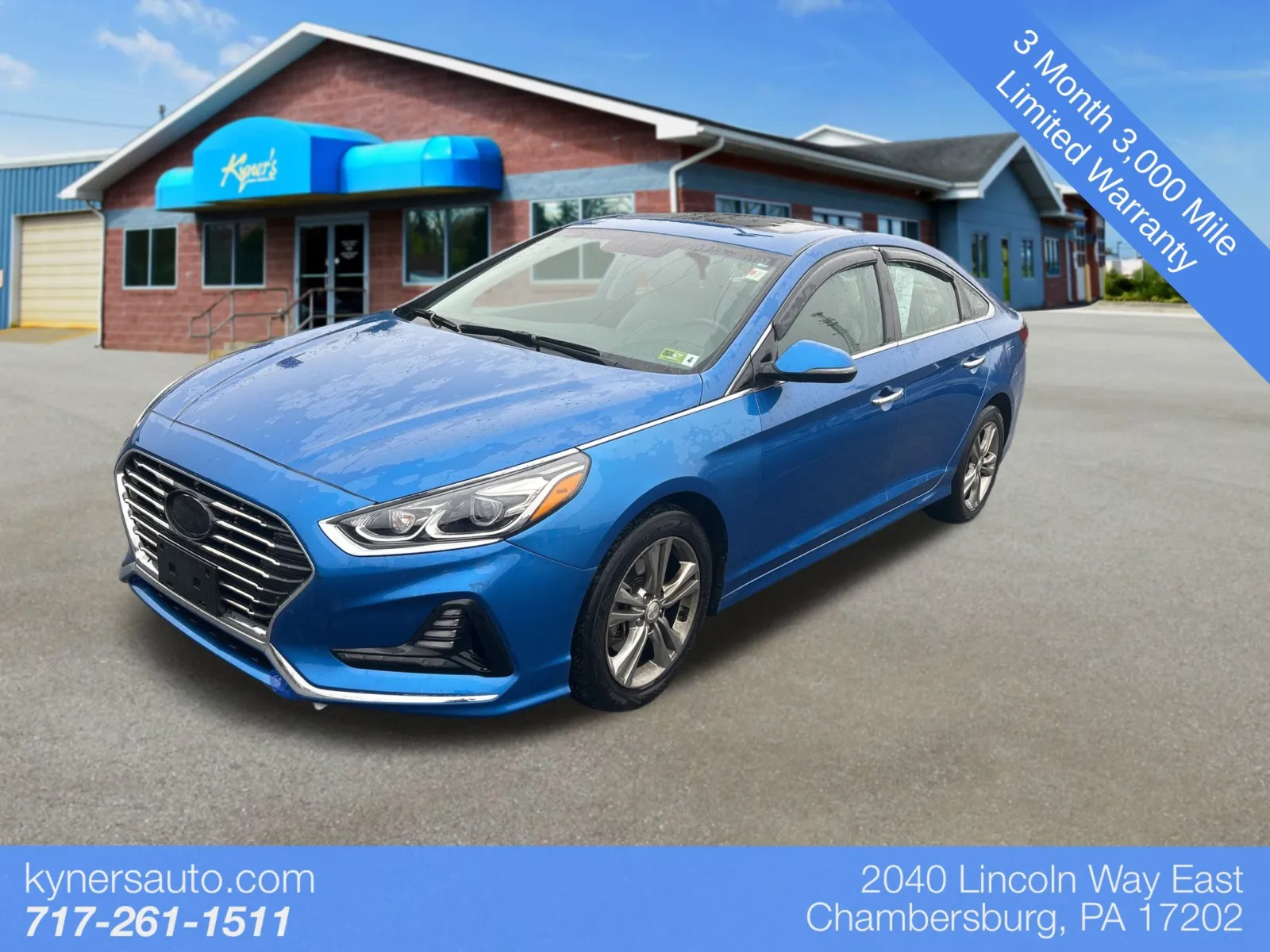 Blue 2018 Hyundai Sonata Limited for sale in Chambersburg, PA