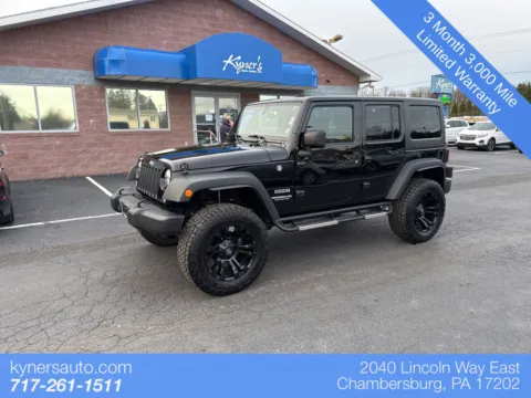 Black 2017 Jeep Wrangler Unlimited Sport for sale in Chambersburg, PA