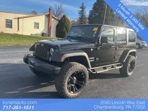 Black 2017 Jeep Wrangler Unlimited Sport for sale in Chambersburg, PA