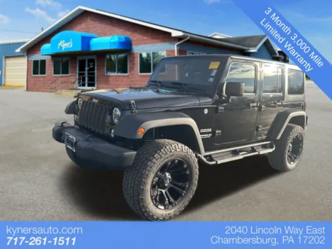Black 2017 Jeep Wrangler Unlimited Sport for sale in Chambersburg, PA