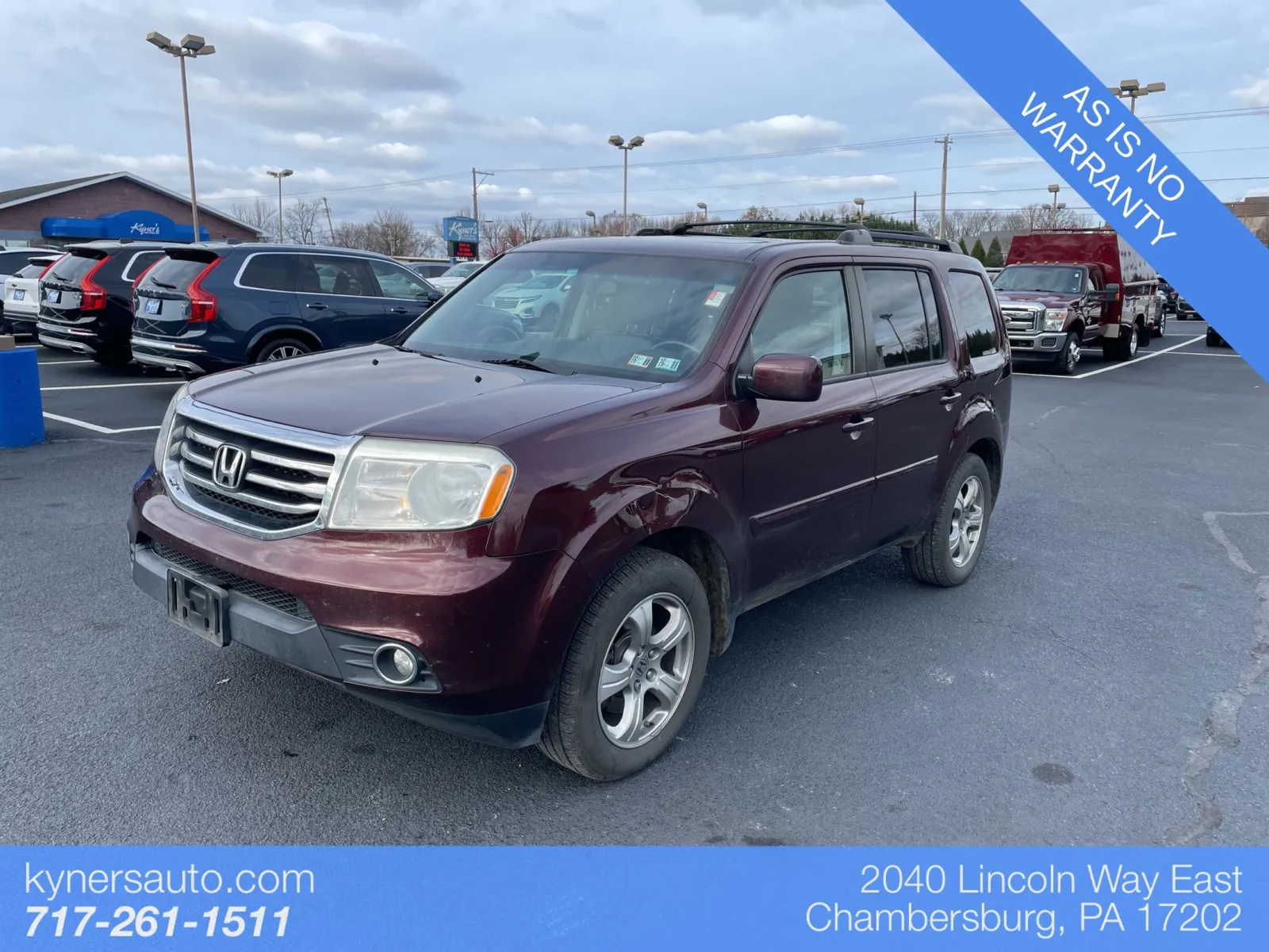 2012 Honda Pilot EX-L for sale in Chambersburg, PA