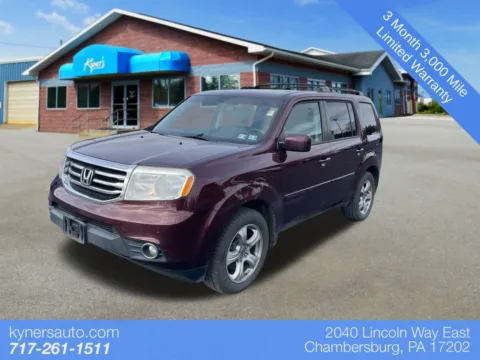 Red 2012 Honda Pilot EX-L for sale in Chambersburg, PA