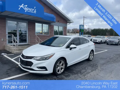 White 2017 Chevrolet Cruze Premier for sale in Chambersburg, PA