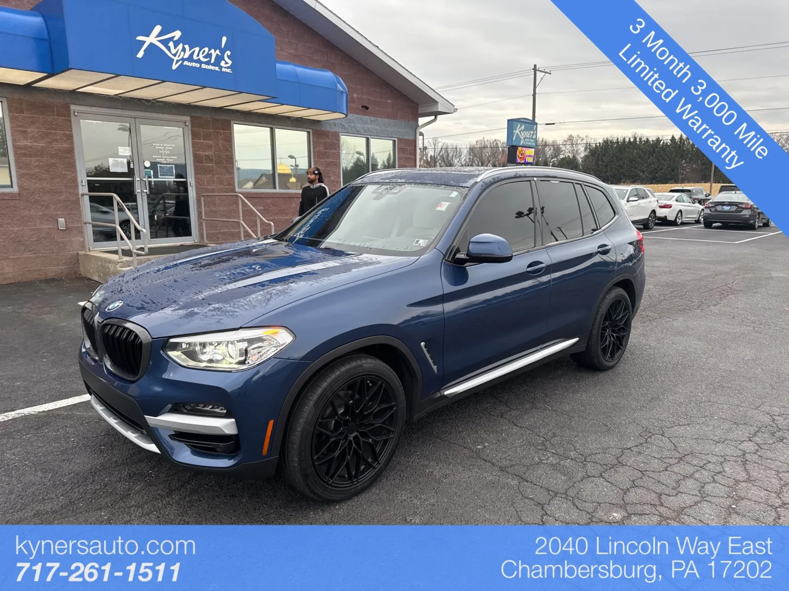 Blue 2021 BMW X3 xDrive30i for sale in Chambersburg, PA