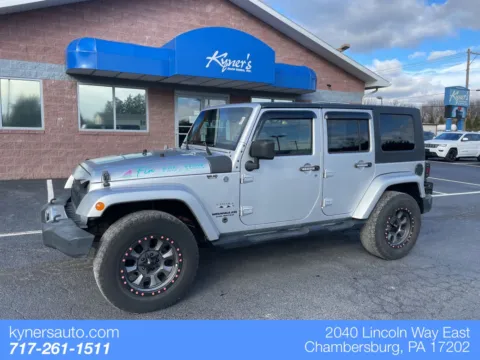 Silver 2009 Jeep Wrangler Unlimited Sahara for sale in Chambersburg, PA