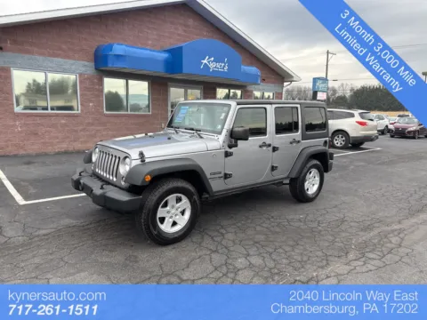 Silver 2018 Jeep Wrangler JK Unlimited Sport for sale in Chambersburg, PA