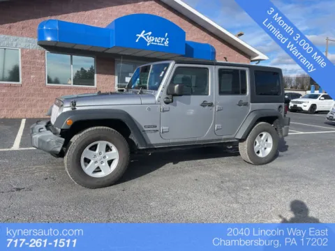Silver 2018 Jeep Wrangler JK Unlimited Sport for sale in Chambersburg, PA