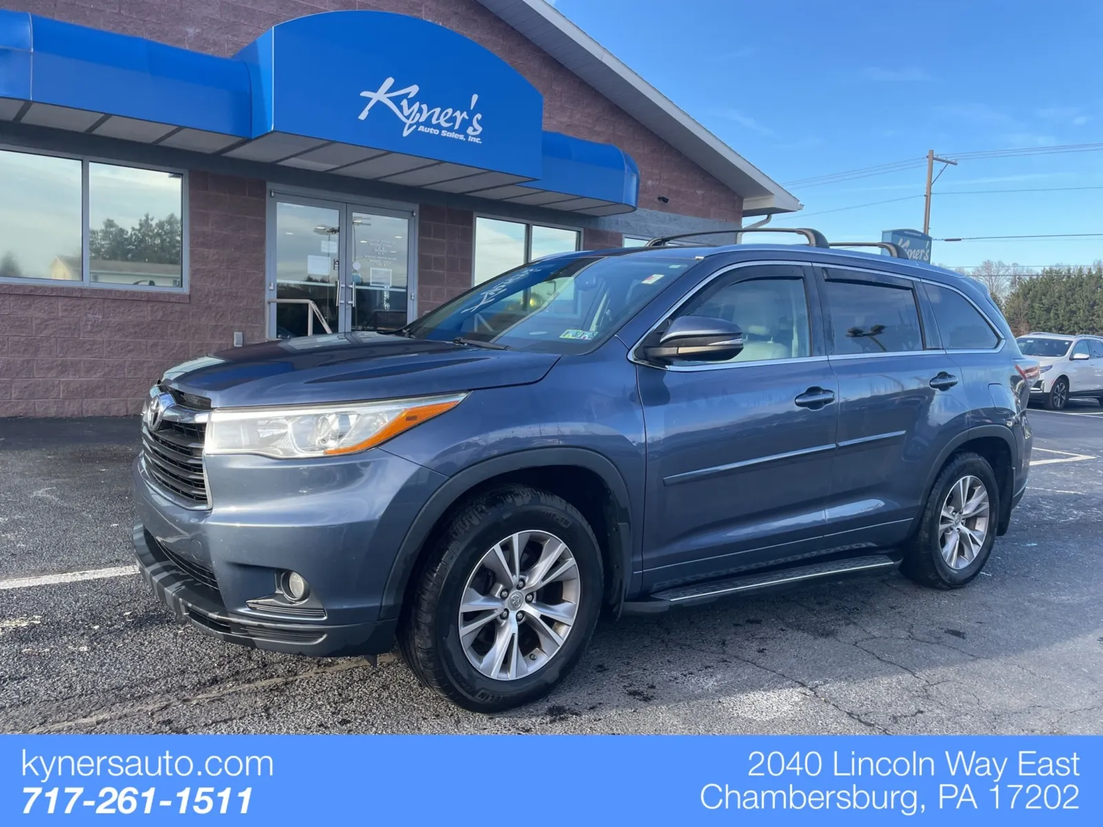 Used 2015 Toyota Highlander XLE V6 for sale in Chambersburg, PA at