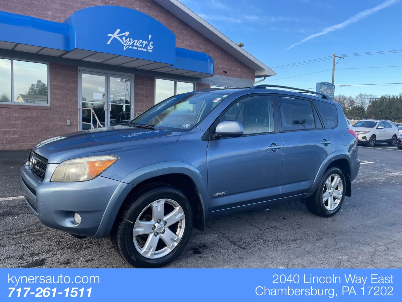 Blue 2007 Toyota RAV4 Sport for sale in Chambersburg, PA